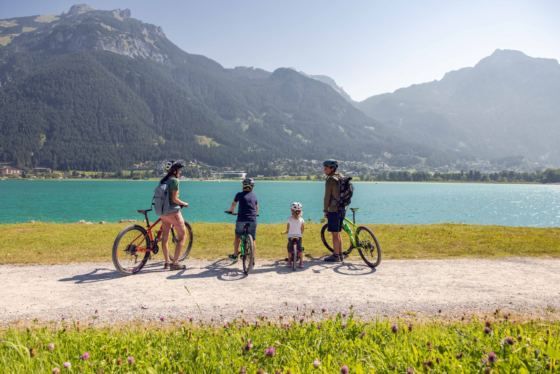 familie sommer achensee radfahren 1