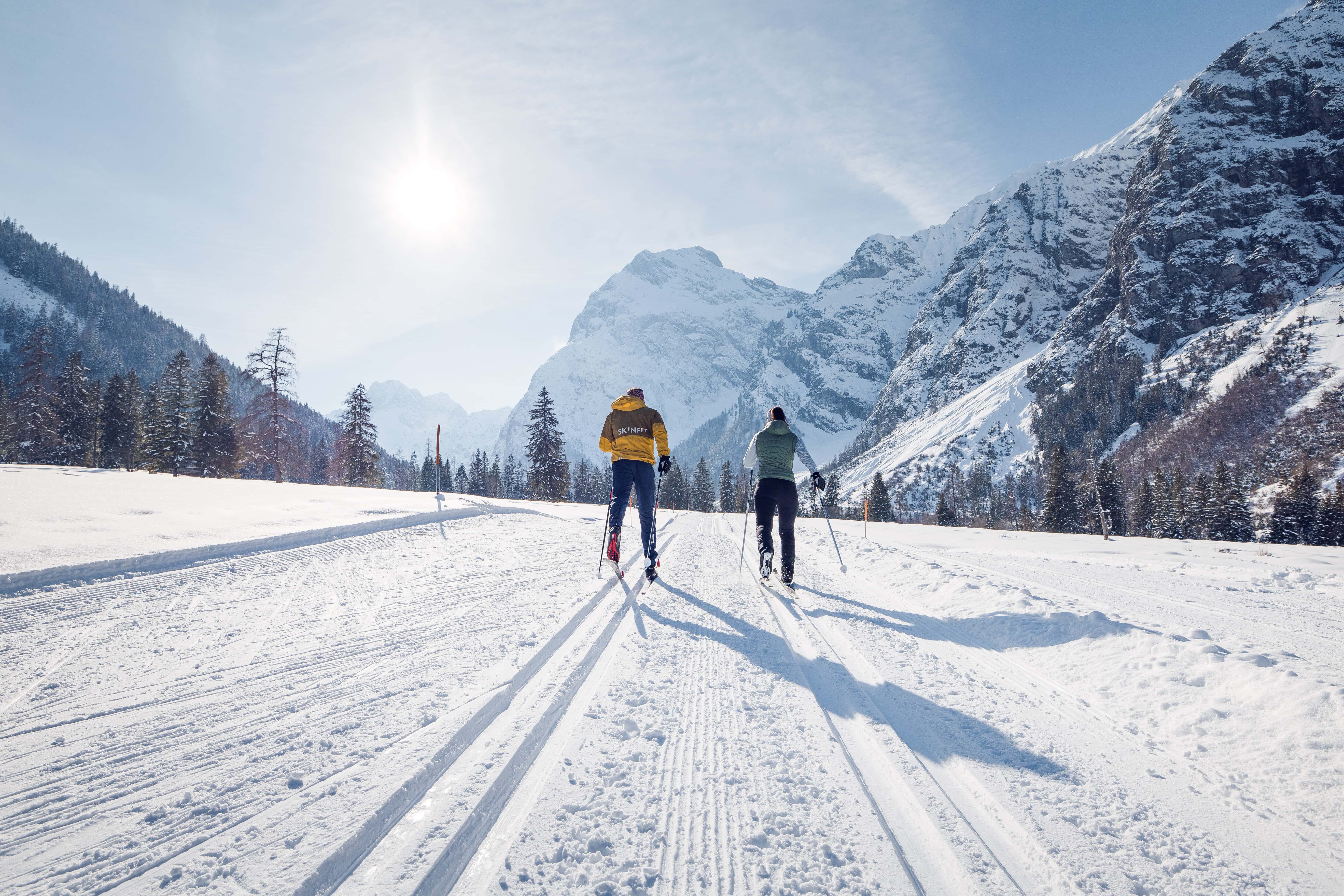 cross-country skiing,achensee,tirol